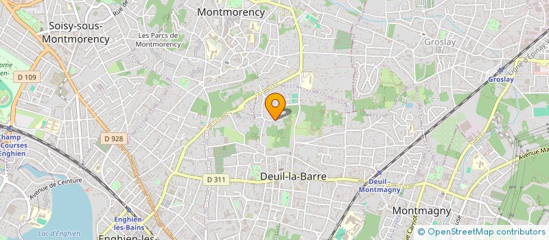 localisation de l'entreprise LES AMI(E)S  DE CHARLOTTE CORDAY  DEUIL-LA-BARRE