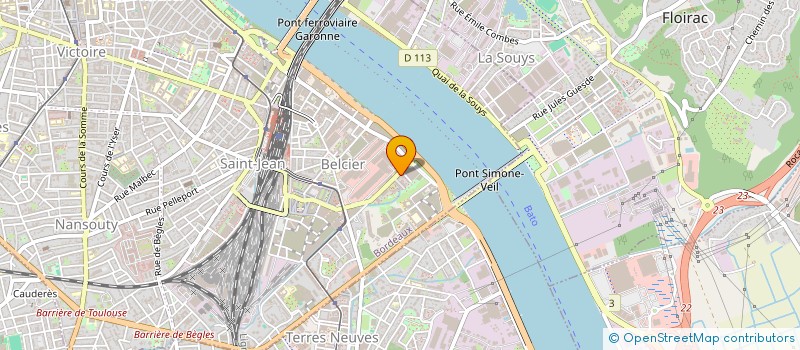 localisation de l'entreprise LES AMI(E)S DE EL MOUTHENA.A  BORDEAUX