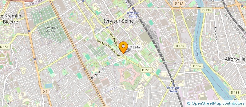 localisation de l'entreprise LES AMI.E.S DE LA PARENTHESE  IVRY-SUR-SEINE