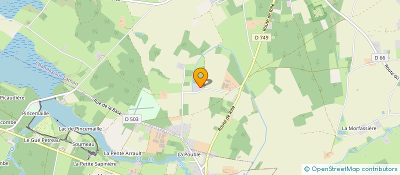 localisation de l'entreprise LES AMI.E.S DE LA PENICHE  CHANNAY-SUR-LATHAN