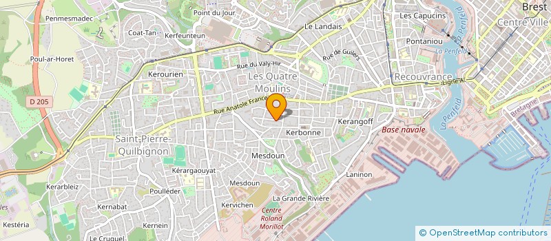 localisation de l'entreprise LES AMI E S DE LA TERRE à BREST