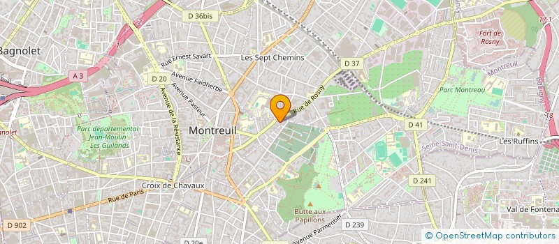 localisation de l'entreprise LES AMI-E-S DE PAUL SIGNAC à MONTREUIL