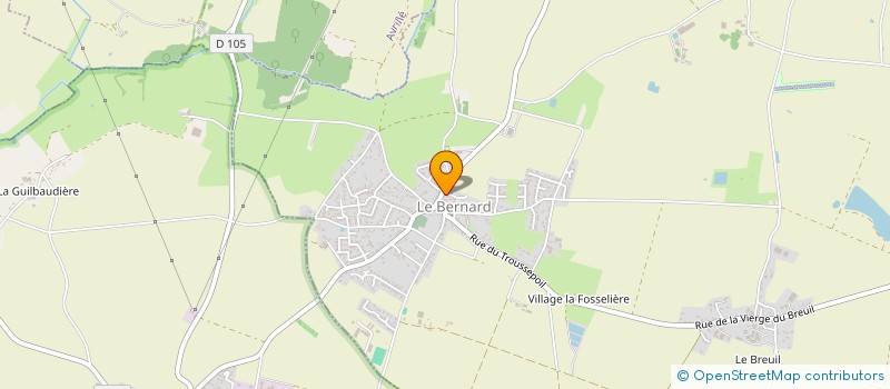 localisation de l'entreprise LES AMI(ES) DE L'ECHO DU PONT DE LA BRIME  LE BERNARD