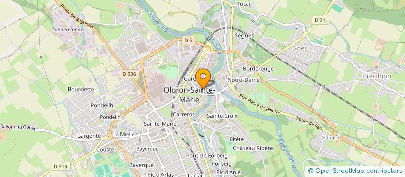 localisation de l'entreprise LES AMI.ES DE LA FRICHE  OLORON-SAINTE-MARIE