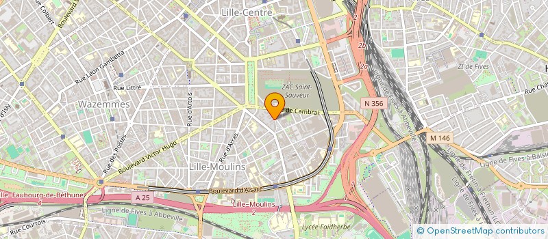 localisation de l'entreprise LES AMI-ES DE LA THEIERE à LILLE