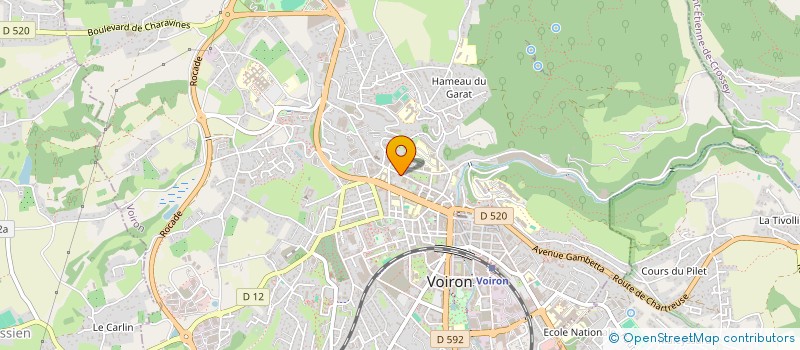 localisation de l'entreprise LES AMI.ES DU SQUARE BRAMERET  VOIRON