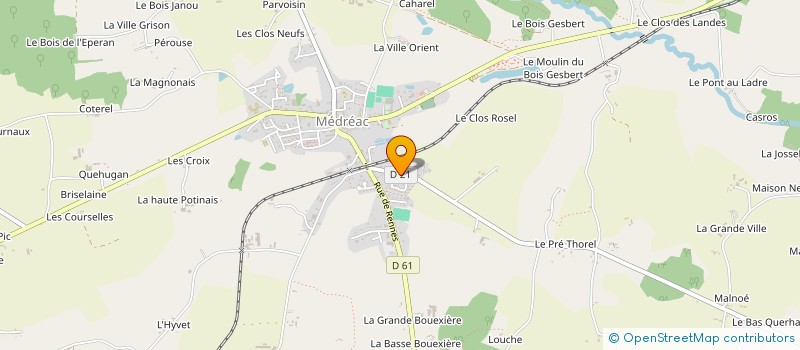 localisation de l'entreprise LES AMICALES  LANDUJAN