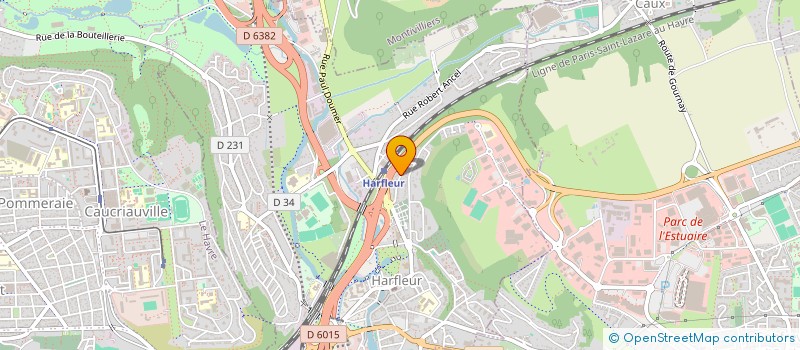 localisation de l'entreprise LES AMIES DE LA COUTURE  HARFLEUR