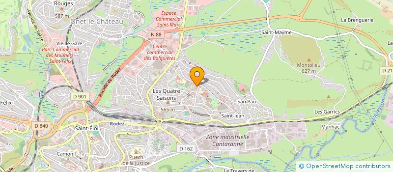 localisation de l'entreprise LES AMIES DU JEUDI à ONET-LE-CHATEAU