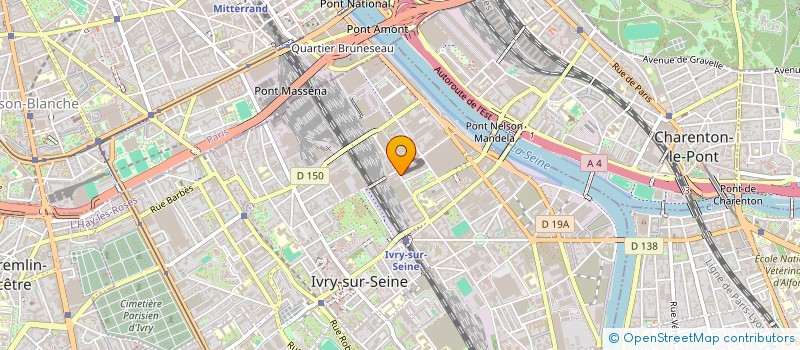 localisation de l'entreprise LES AMIES ET LES AMIS D'ELISABETH LOICHOT  IVRY-SUR-SEINE