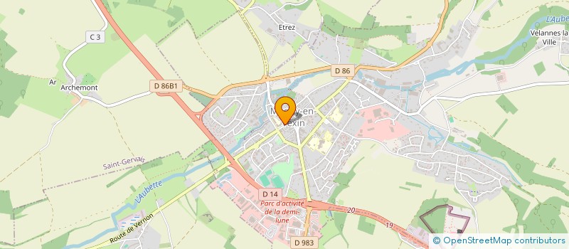 localisation de l'entreprise LES AMIETS  MAGNY-EN-VEXIN