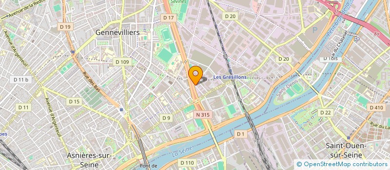 localisation de l'entreprise LES AMIOUSTACHES à GENNEVILLIERS