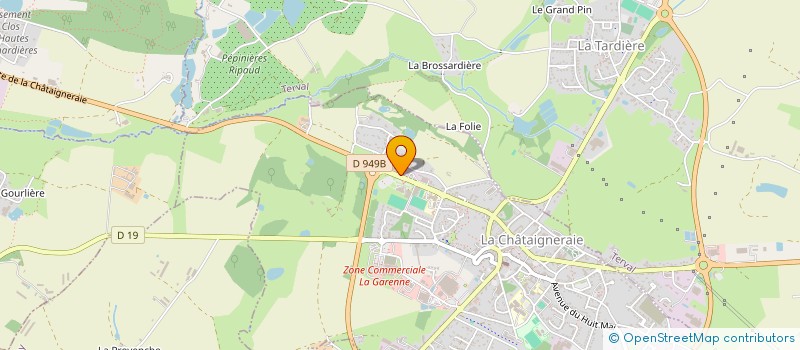 localisation de l'entreprise LES AMIS  LA CHATAIGNERAIE