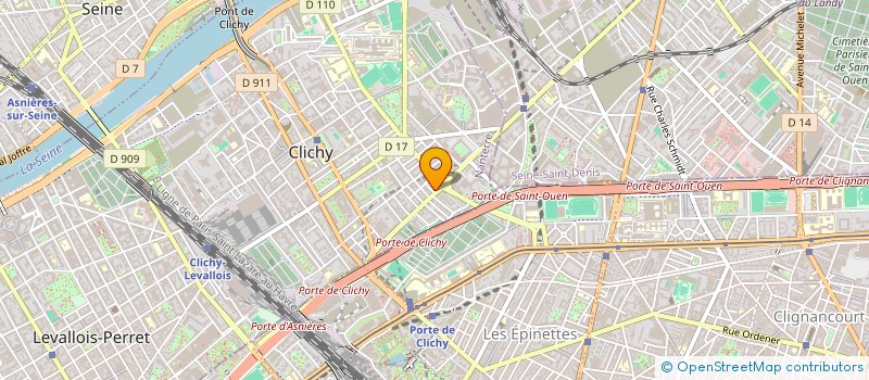 localisation de l'entreprise LES AMIS à CLICHY