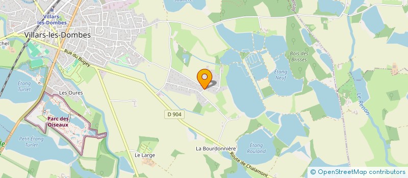 localisation de l'entreprise LES AMIS 8 à VILLARS-LES-DOMBES