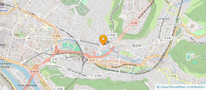 localisation de l'entreprise LES AMIS à ROUEN