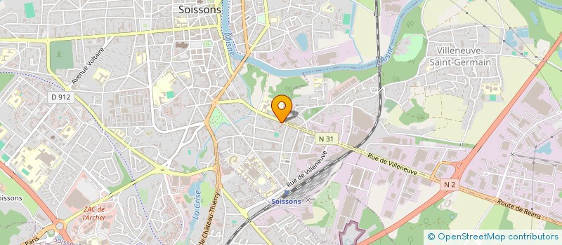 localisation de l'entreprise LES AMIS à SOISSONS