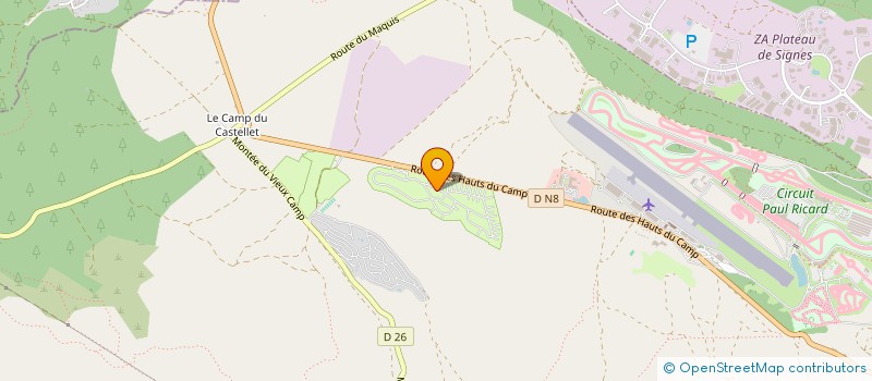 localisation de l'entreprise LES AMIS  LE CASTELLET