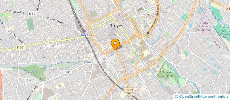 localisation de l'entreprise LES AMIS  TROYES