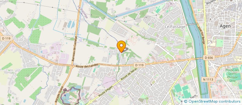 localisation de l'entreprise LES AMIS AGENAIS DE MICHEL SERRES  LE PASSAGE