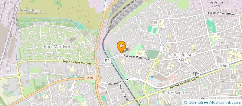 localisation de l'entreprise LES AMIS AUX DOIGTS D'OR à DUNKERQUE