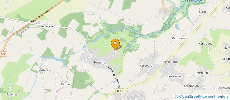 localisation de l'entreprise LES AMIS AUX FOURNEAUX  GUERANDE