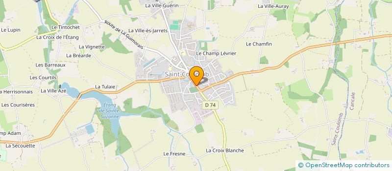 localisation de l'entreprise LES AMIS BRETONS DE COLOMBAN  SAINT-COULOMB