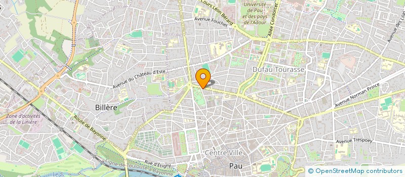 localisation de l'entreprise LES AMIS CHANSON POPULAIRE à PAU