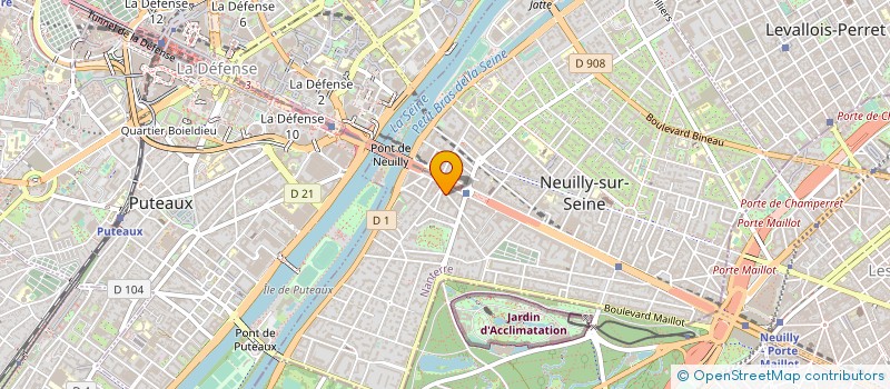 localisation de l'entreprise LES AMIS CHOEUR GREGORIEN PARIS à NEUILLY SUR SEINE