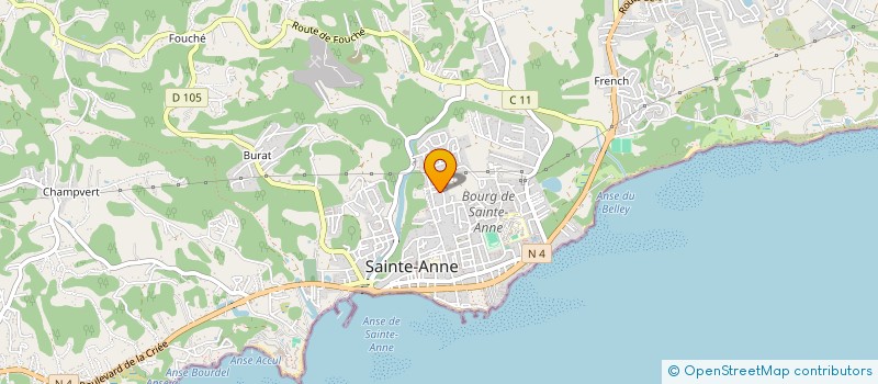 localisation de l'entreprise LES AMIS CREATEURS à SAINTE-ANNE