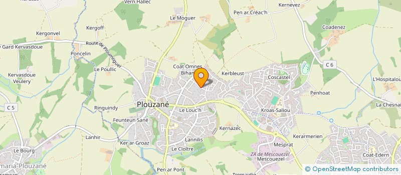 localisation de l'entreprise LES AMIS D'A.CONTRE COURANT  PLOUZANE