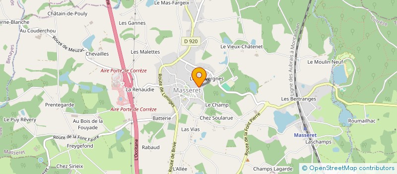 localisation de l'entreprise LES AMIS D'ABORD  MASSERET