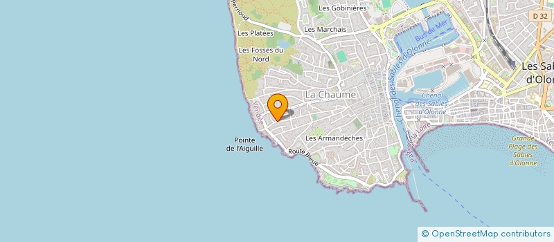 localisation de l'entreprise LES AMIS D'ACCORD à LES SABLES D'OLONNE