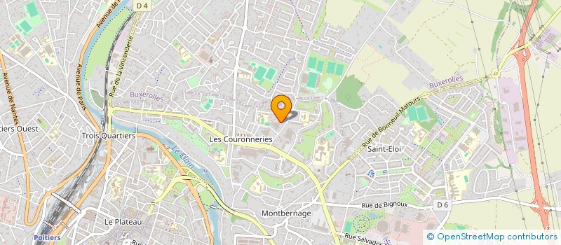 localisation de l'entreprise LES AMIS D' AFRIQUE à POITIERS