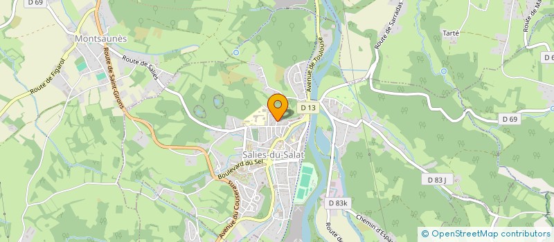 localisation de l'entreprise LES AMIS D'AGORA  SALIES-DU-SALAT