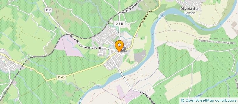 localisation de l'entreprise LES AMIS D'ALAIN MARINARO  BROUILLA