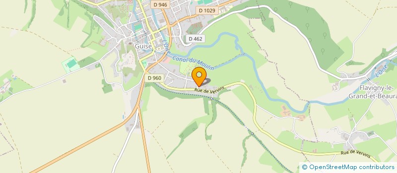 localisation de l'entreprise LES AMIS D ALBERT à GUISE