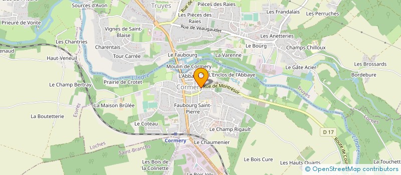 localisation de l'entreprise LES AMIS D'ALCUIN ET DE L'ABBAYE DE CORMERY à CORMERY