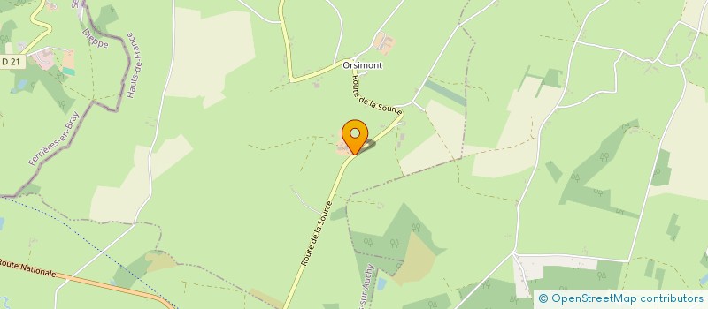 localisation de l'entreprise LES AMIS D'ALFRED EVANS  VILLERS-SUR-AUCHY