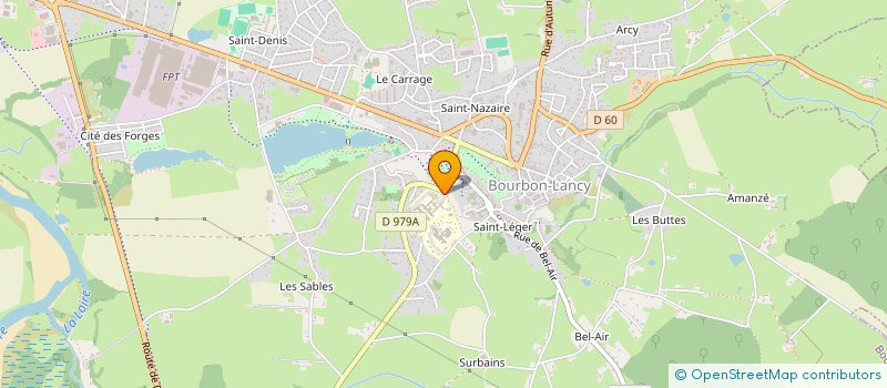 localisation de l'entreprise LES AMIS D'ALIGRE  BOURBON-LANCY