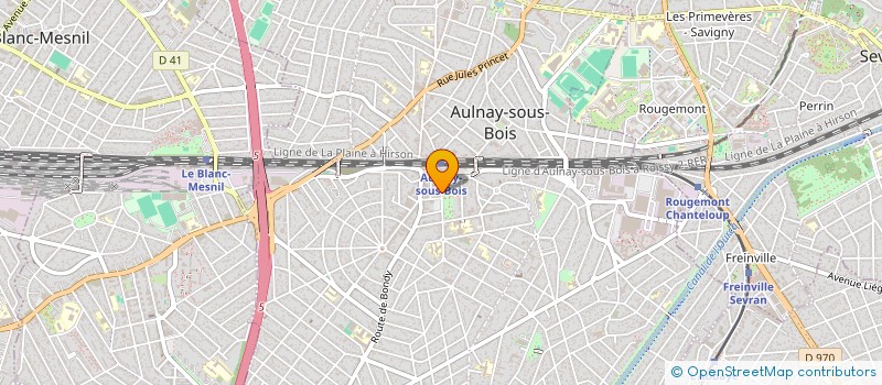localisation de l'entreprise LES AMIS D'ANDRE LAUDE à AULNAY-SOUS-BOIS