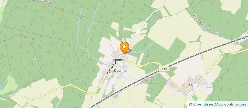 localisation de l'entreprise LES AMIS D'ANTHON à RIOZ