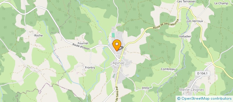 localisation de l'entreprise LES AMIS D'APINAC  APINAC