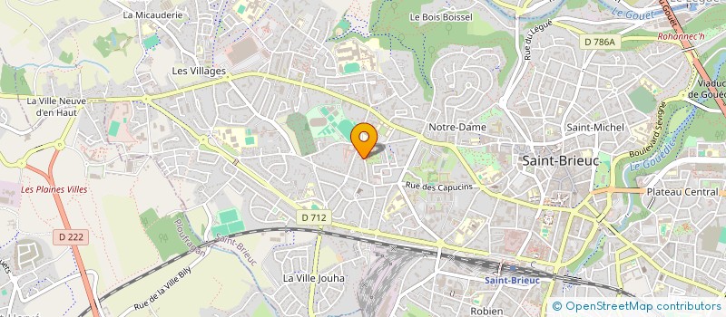 localisation de l'entreprise LES AMIS D'AR MEN à SAINT-BRIEUC