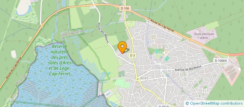 localisation de l'entreprise LES AMIS D'ARES  ARES