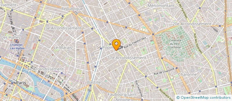 localisation de l'entreprise LES AMIS D'ARTHUR (A.A.)  PARIS