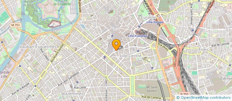 localisation de l'entreprise LES AMIS D'AUDICE  LILLE