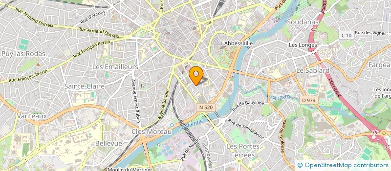 localisation de l'entreprise LES AMIS D'EDOUARD à LIMOGES