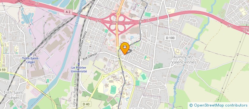 localisation de l'entreprise LES AMIS D'EMMANUEL  AULNOY-LEZ-VALENCIENNES