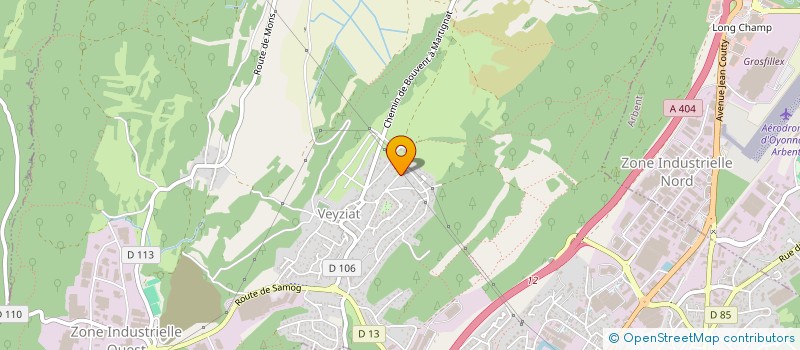 localisation de l'entreprise LES AMIS D'EMY à OYONNAX